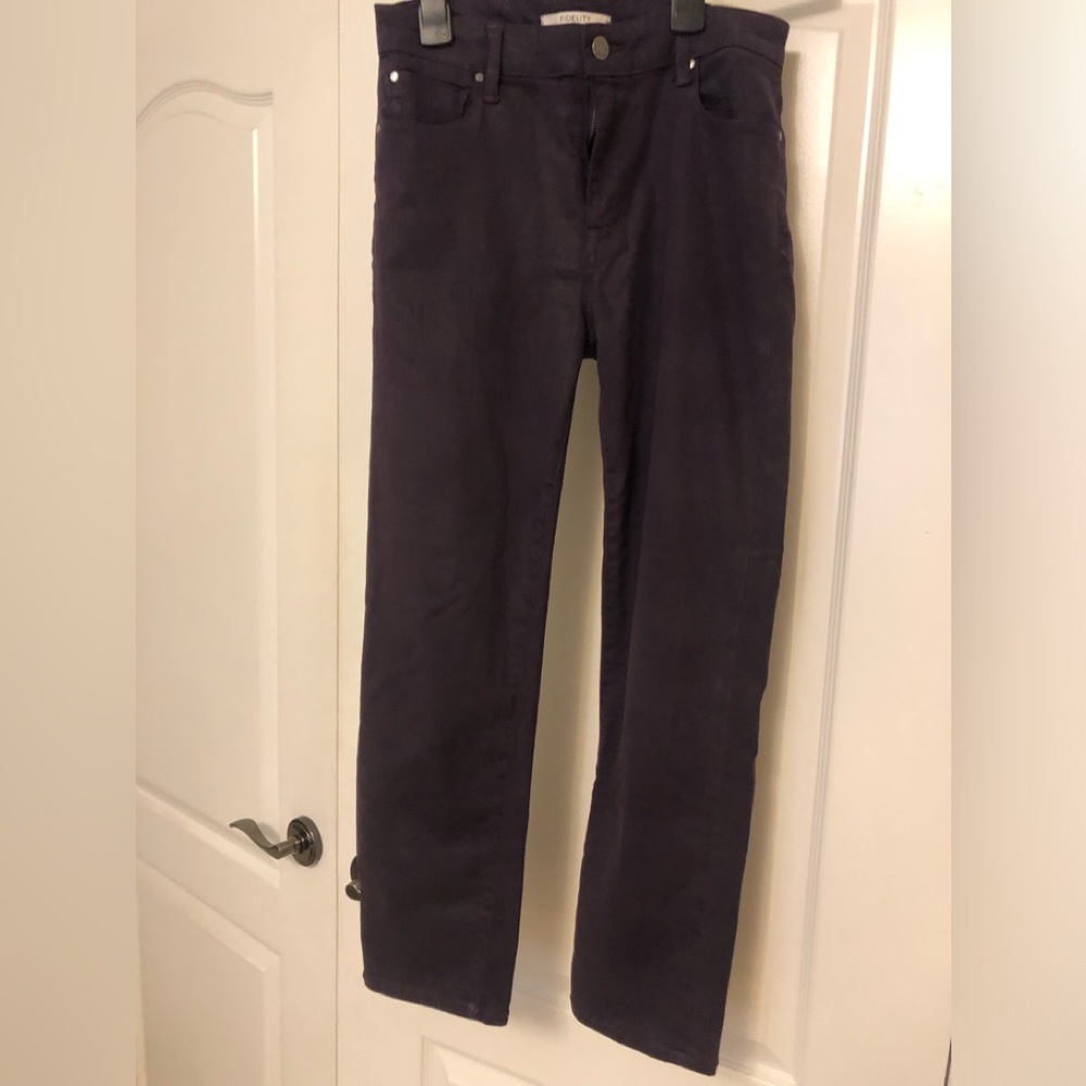 Fidelity Purple Straight Leg Jeans Timeless Design